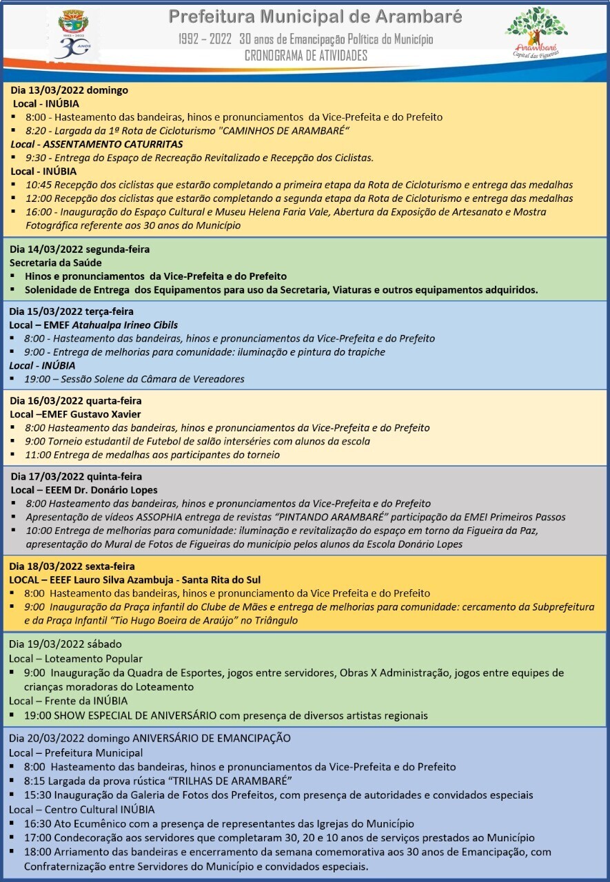 convite-e-cronograma-de-atividades-30-anos-de-emancipacao-politica-do-municipio