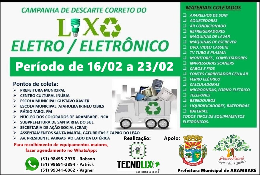 coleta-de-lixo-eletronico-no-municipio-de-arambare