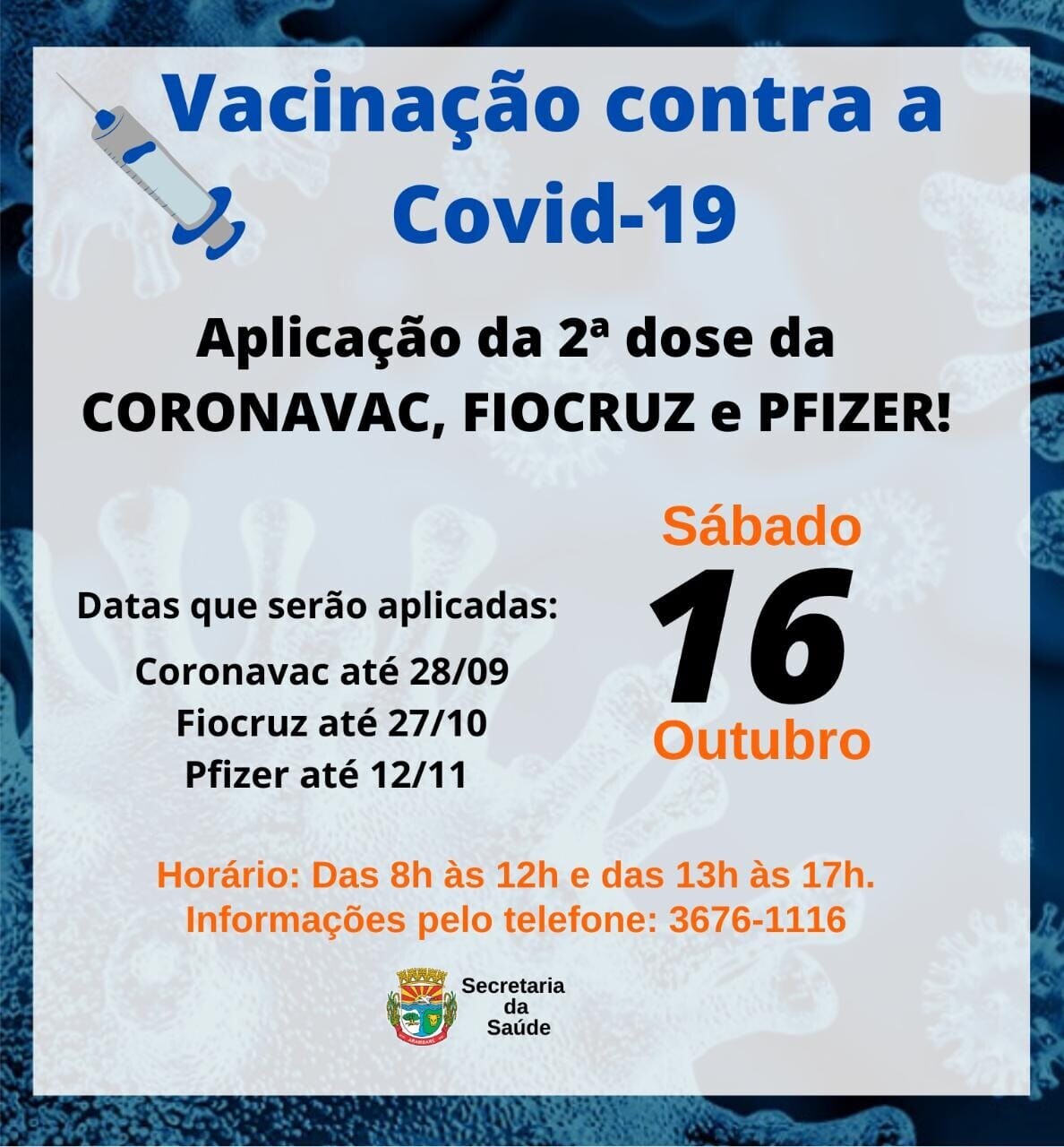 aplicacao-da-2-dose-da-vacinas-coronavac-pfizer-e-fiocruz